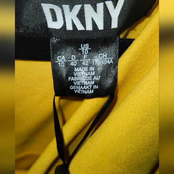 DKNY Mustard Midi Dress - Picture 3 of 5